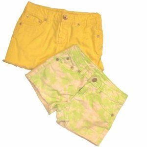 Justice denim shorts LOT OF 2 SIZE 10R